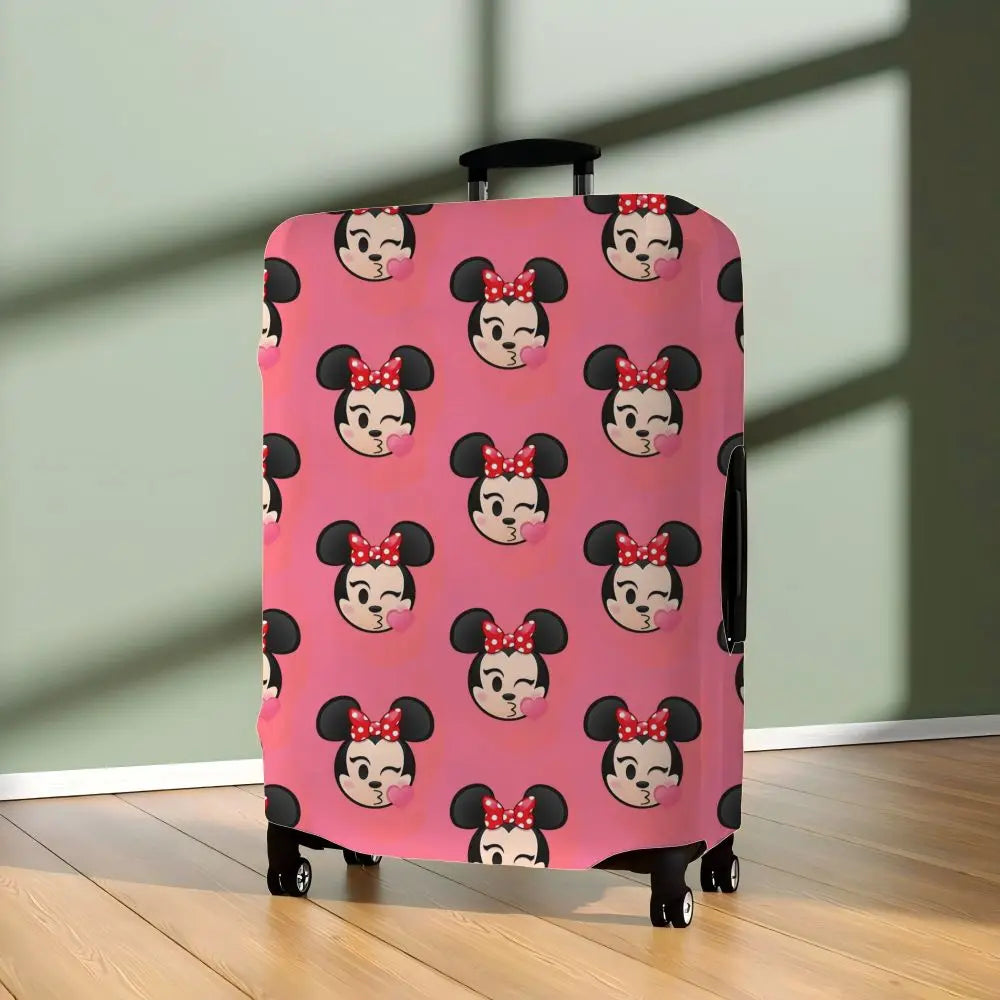 Traveling Luggage Cover Suitcase Protector Minnie Mouse Protective Disney Mickey Travel Essentials S-XL Storage Bag For Covers