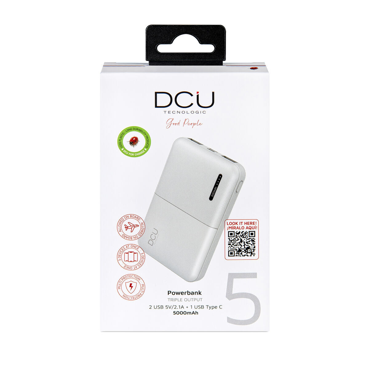 Powerbank DCU 34155002 White 5000 mAh-2