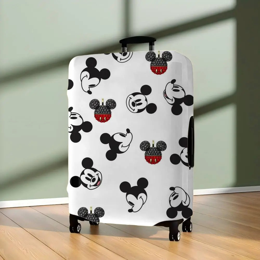 Traveling Luggage Cover Suitcase Protector Minnie Mouse Protective Disney Mickey Travel Essentials S-XL Storage Bag For Covers