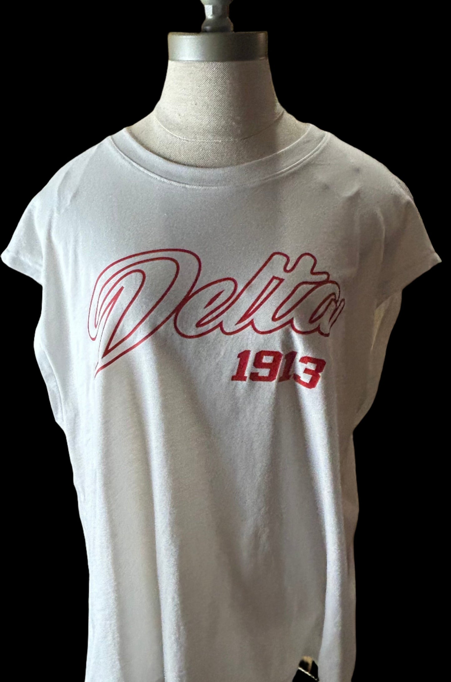Oversized White Tee - Red Delta 1913-0