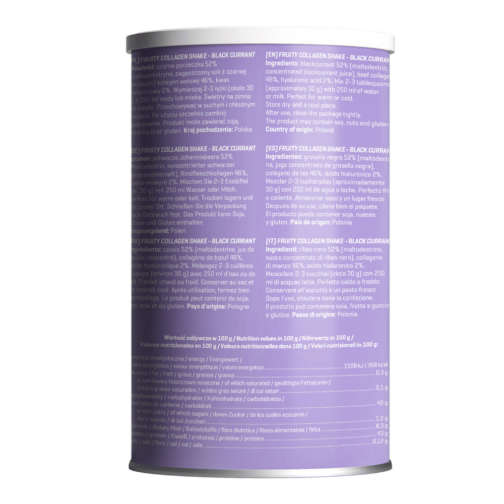 Diet-Food COLLAGEN SHAKE BLACK CURRANT - Powder 300 g-1
