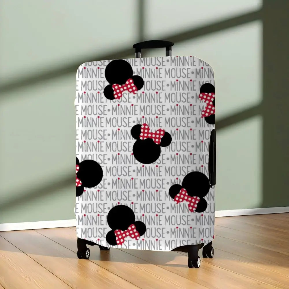 Traveling Luggage Cover Suitcase Protector Minnie Mouse Protective Disney Mickey Travel Essentials S-XL Storage Bag For Covers
