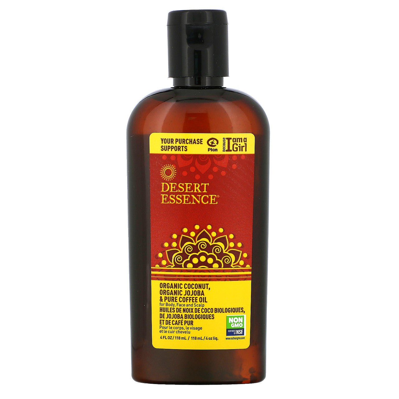 Desert Essence Organic Coconut, Jojoba & Pure Coffee Oil (1x4 OZ)-0