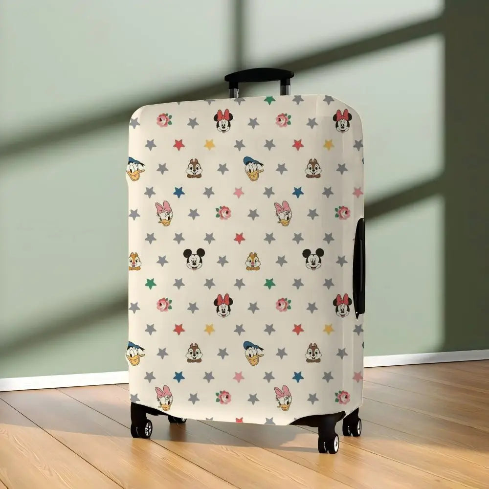Traveling Luggage Cover Suitcase Protector Minnie Mouse Protective Disney Mickey Travel Essentials S-XL Storage Bag For Covers