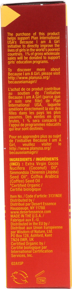 Desert Essence Organic Coconut, Jojoba & Pure Coffee Oil (1x4 OZ)-2