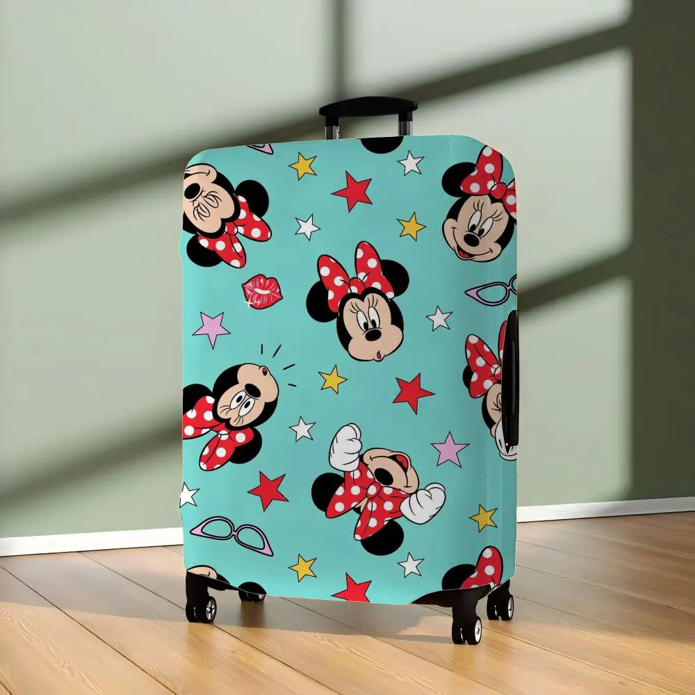Traveling Luggage Cover Suitcase Protector Minnie Mouse Protective Disney Mickey Travel Essentials S-XL Storage Bag For Covers