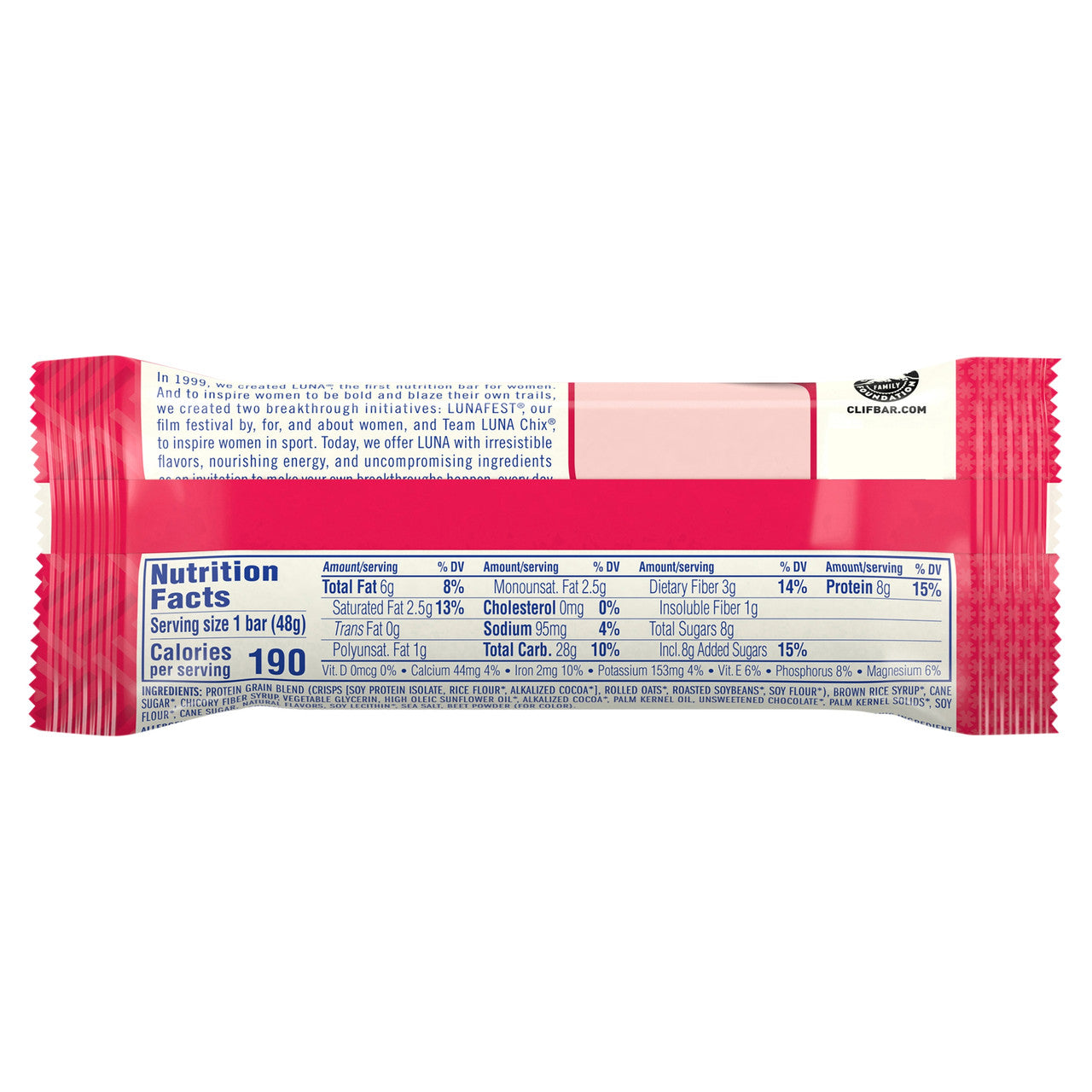 Clif Bar Chocolate Peppermint Luna Bar (15x1.69 Oz)-1