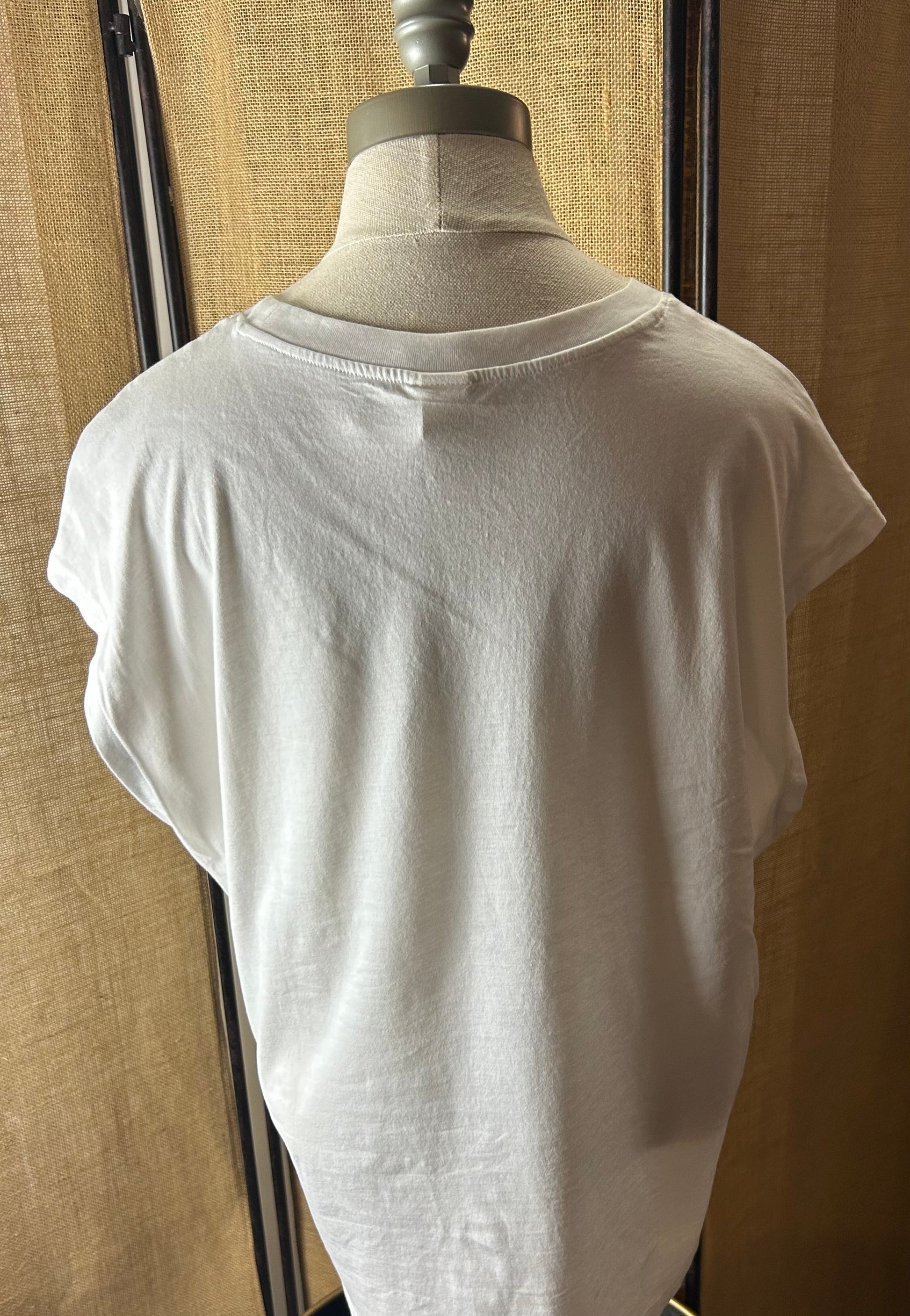 Oversized White Tee - Red Delta 1913-1